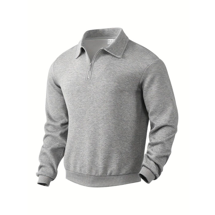 Kasper | Textured Half-Zip Sweater