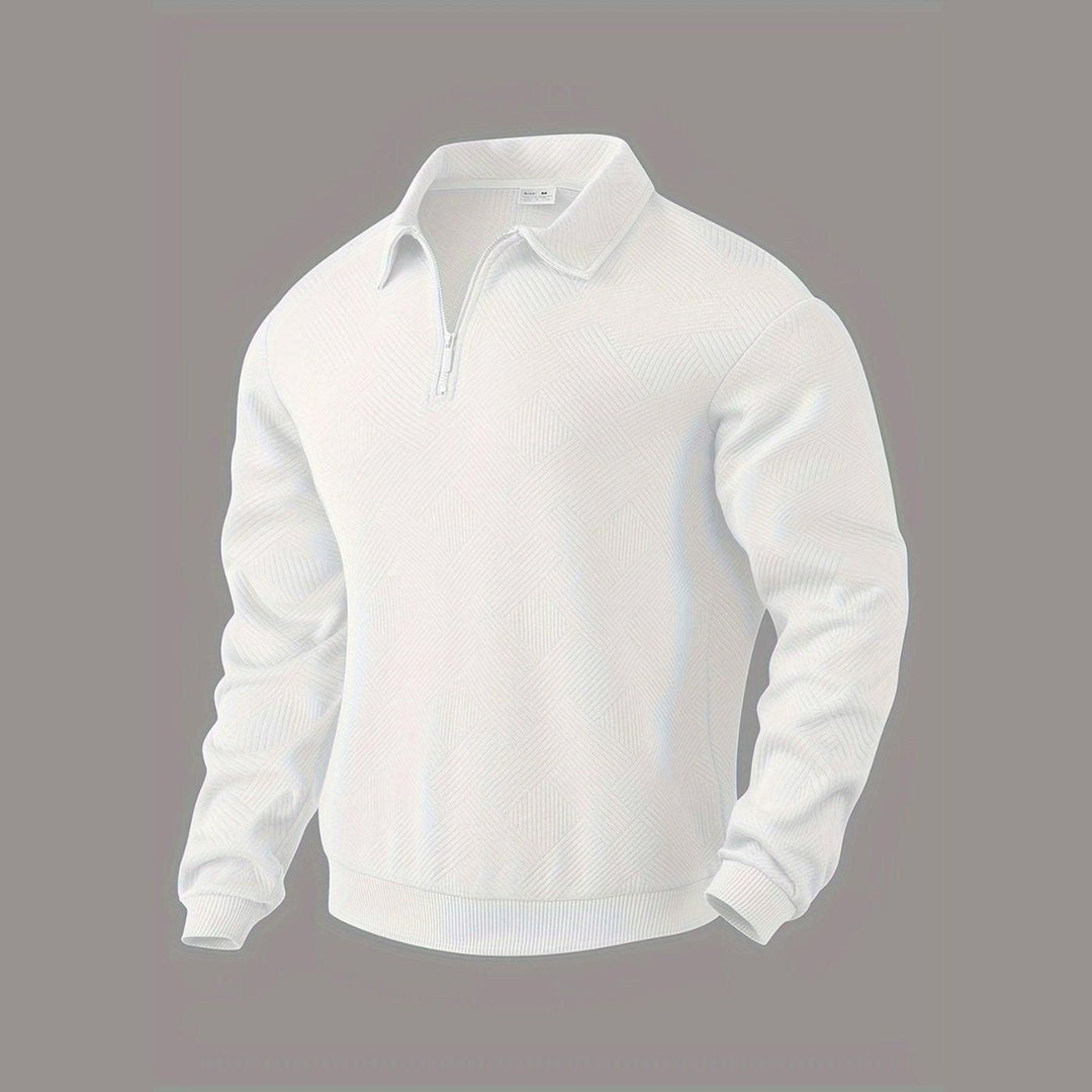 Kasper | Textured Half-Zip Sweater